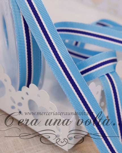 Nastro Canetè con righe Blu