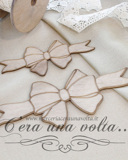 Fiocco Lungo Sagoma in legno