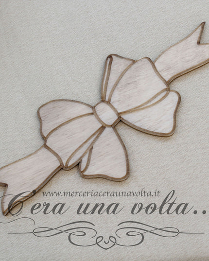 Fiocco Lungo Sagoma in legno