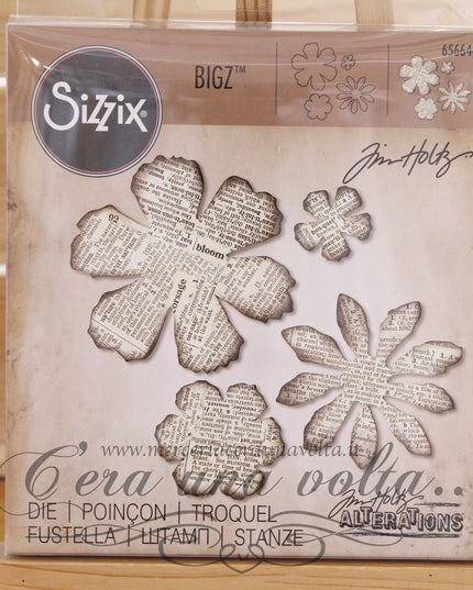 Fustella Bigz Die Tattered Florals By Tim Holtz SX 656640