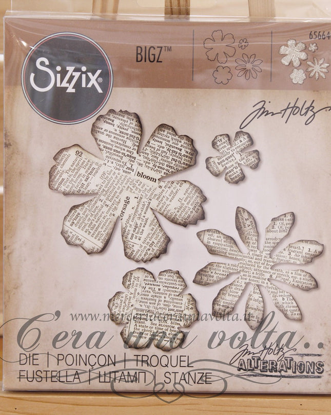 Fustella Bigz Die Tattered Florals By Tim Holtz SX 656640