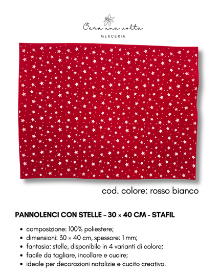 Pannolenci con stelle – 30 × 40 cm - STAFIL