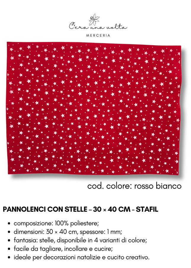 Pannolenci con stelle – 30 × 40 cm - STAFIL