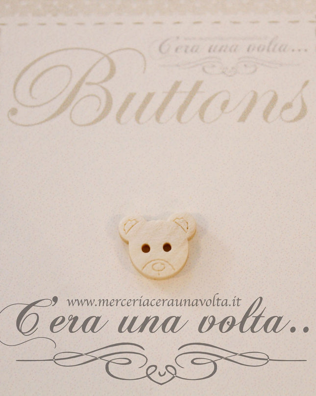 Bottoni in legno orsetto