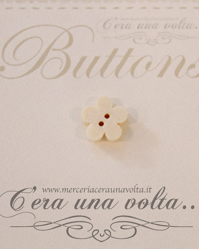 Bottoni in legno fiori