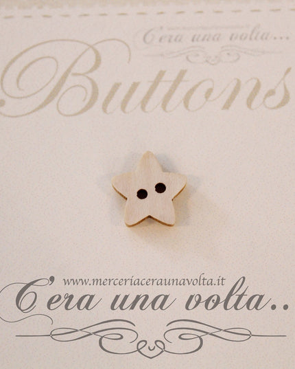 Bottoni in legno stella