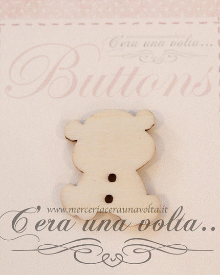 Bottoni in legno Orsetto Giallo