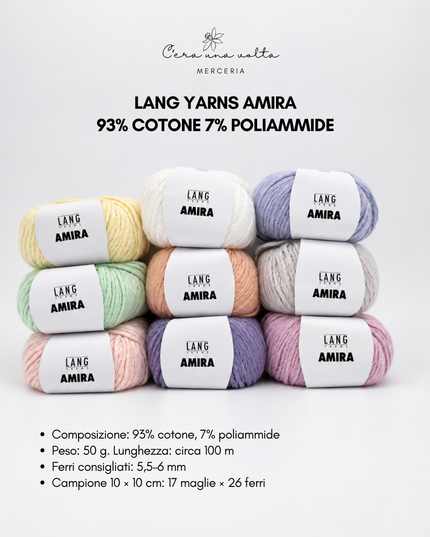 Lang Yarns Amira in cotone – 50 g