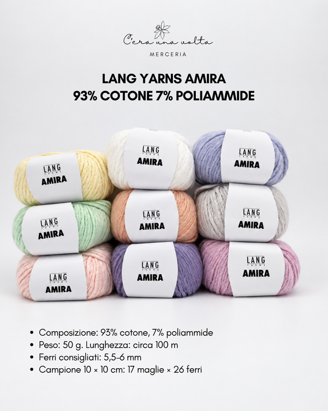 Lang Yarns Amira in cotone – 50 g