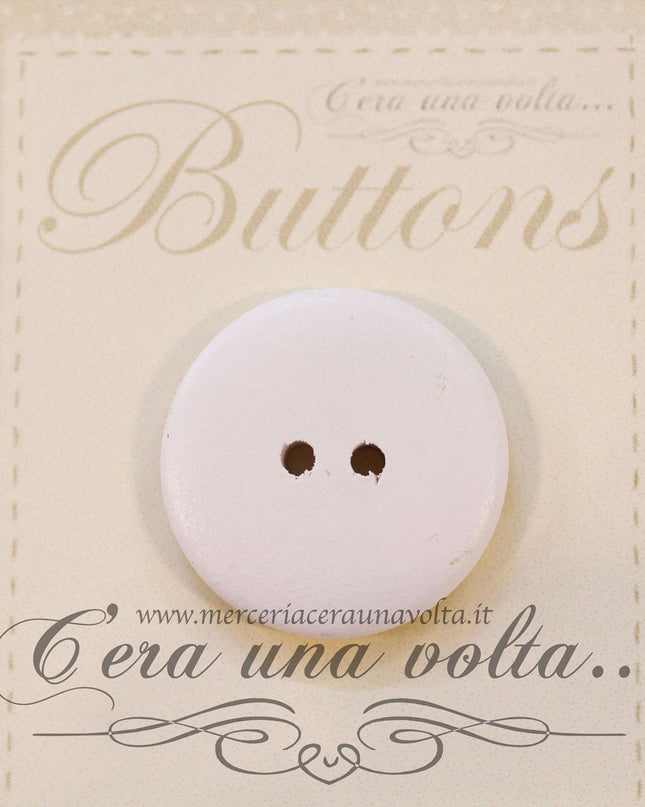 Bottone Moda in legno Happy