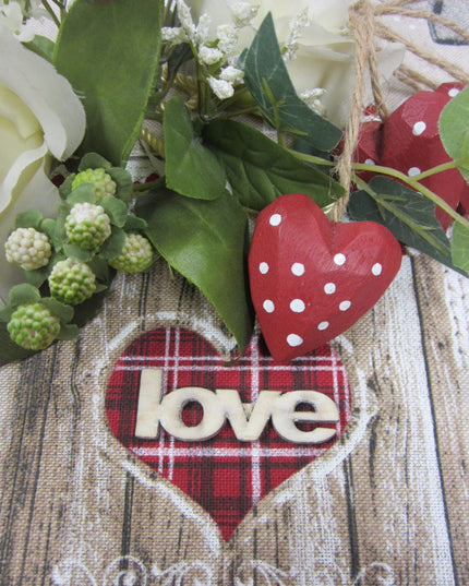 Targhetta in legno Love