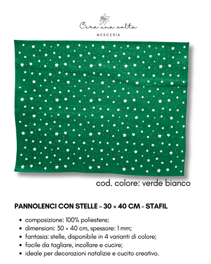 Pannolenci con stelle – 30 × 40 cm - STAFIL