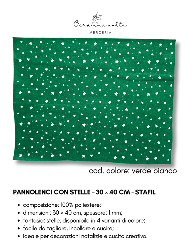 Pannolenci con stelle – 30 × 40 cm - STAFIL