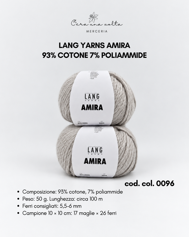 Lang Yarns Amira in cotone – 50 g
