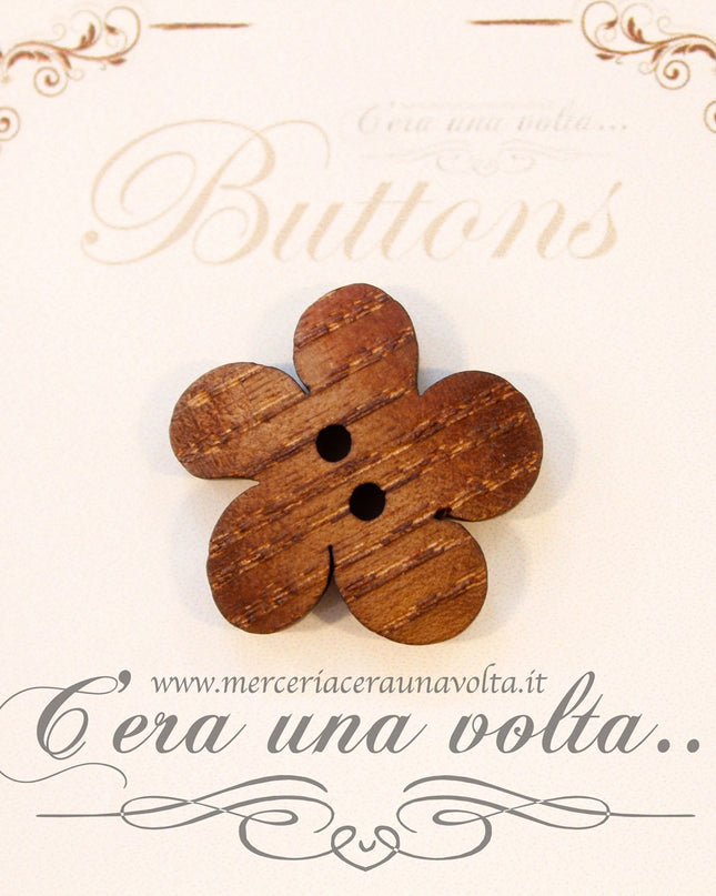 Bottone in legno Marrone