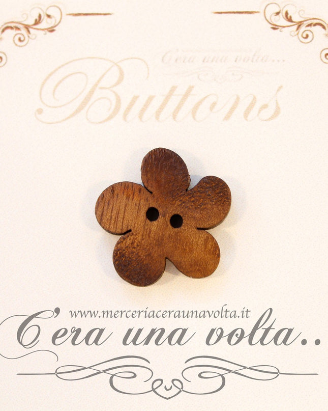 Bottone in legno Marrone