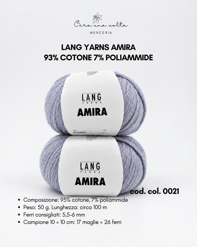 Lang Yarns Amira in cotone – 50 g