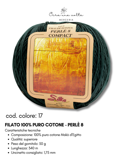 Filato 100% Puro Cotone - Perlè 5 e Perlè 8