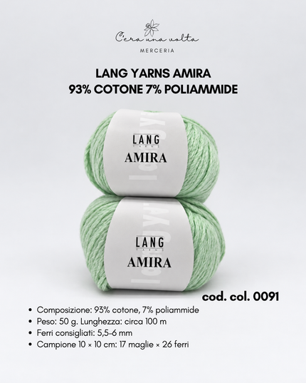 Lang Yarns Amira in cotone – 50 g
