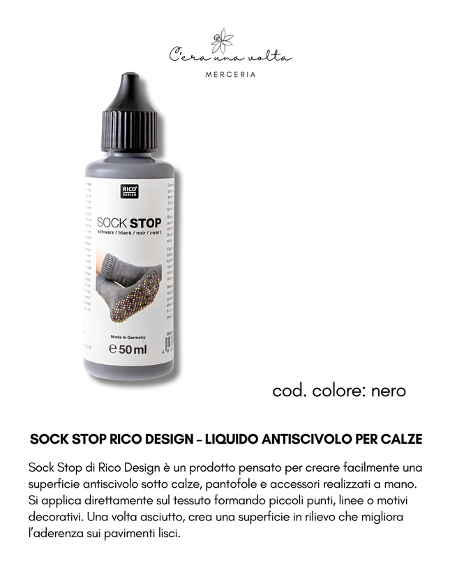 Sock Stop Rico Design – Liquido antiscivolo per calze