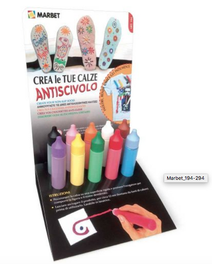 Penna per calzini antiscivolo