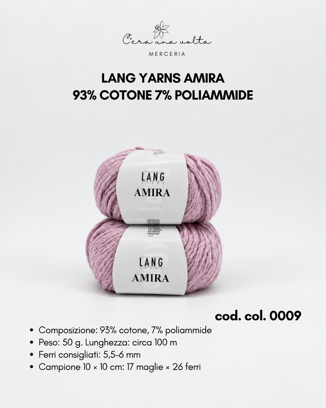 Lang Yarns Amira in cotone – 50 g
