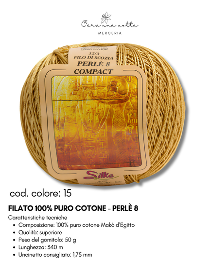Filato 100% Puro Cotone - Perlè 5 e Perlè 8