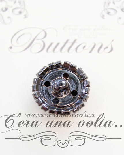 Bottone gioiello Nero Opaco