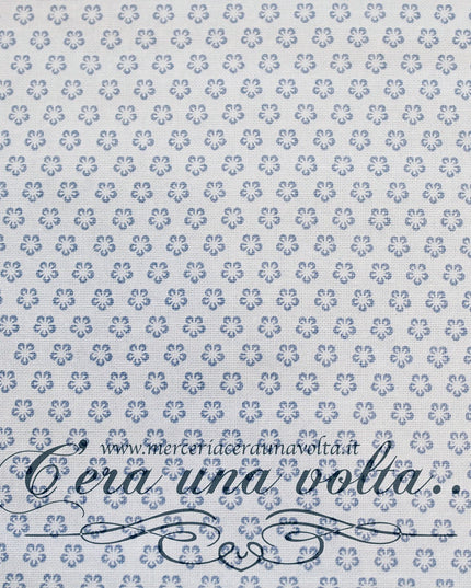 Tessuto Giapponese Flower Turchese Chiaro