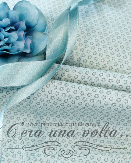 Tessuto Giapponese Flower Verde Greenery