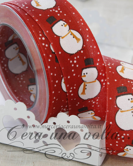 Nastro Snowman Rosso