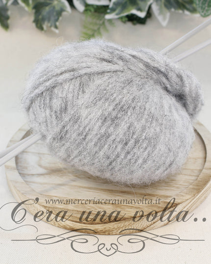 Lana e Lurex Joy Grigio Seta