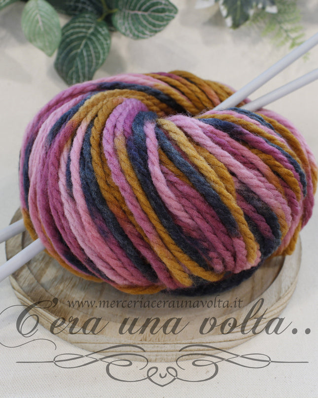 Lana Aran Sfumata Frutti di Bosco