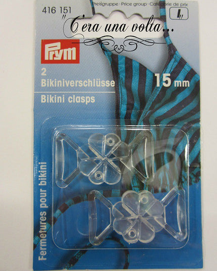 Ganci chiusura per reggiseno in plastica Prym