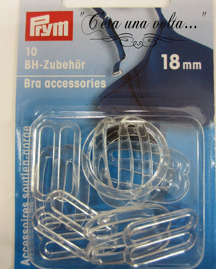 confezione ricambi per bretelle in plastica Prym 18mm