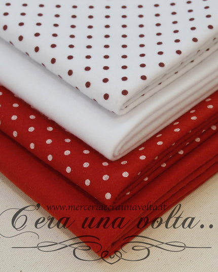 Set 16  fogli pannolenci a Pois