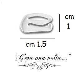 Fibbia in plastica trasparente per bretelle