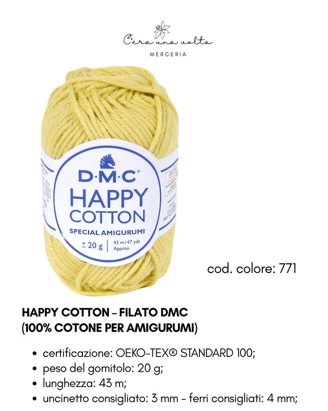 DMC Happy Cotton – Filato 100% cotone per amigurumi