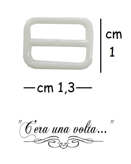 Passante in plastica bianca