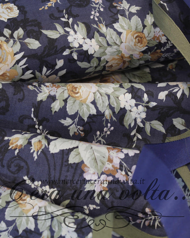 Tessuto Floral Collection Blue