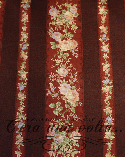 Tessuto Rose Shabby Chic Purple