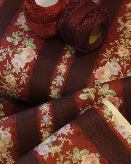 Tessuto Rose Shabby Chic Purple