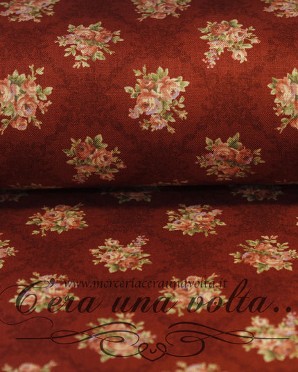 Tessuto Bouquet de fleurs Purple