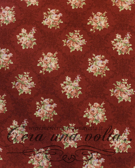 Tessuto Bouquet de fleurs Purple