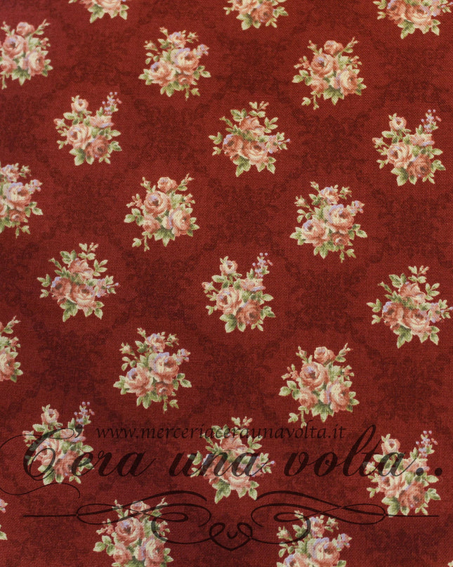 Tessuto Bouquet de fleurs Purple