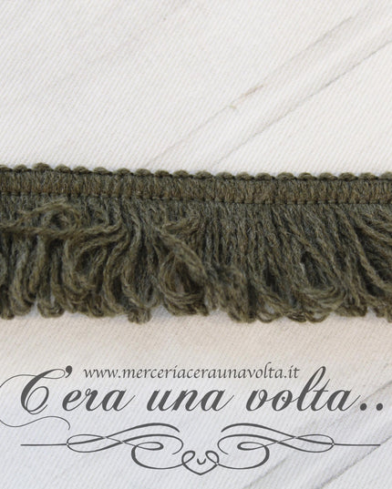 Frangia in lana Muschio