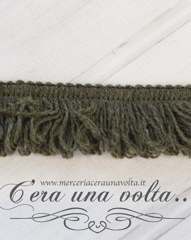 Frangia in lana Muschio