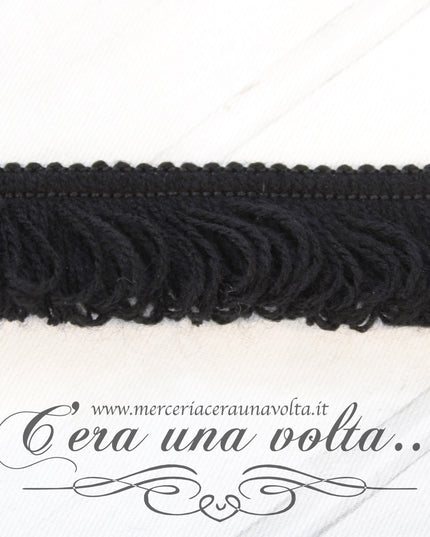 Frangia in lana Nera
