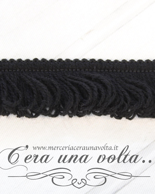 Frangia in lana Nera