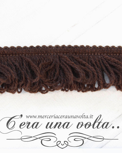 Frangia in lana Cioccolata